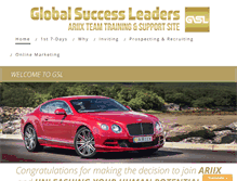 Tablet Screenshot of globalsuccessleaders.com